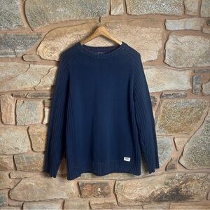 Vintage Tommy Hilfiger Dark Blue 100% Cotton Sweater